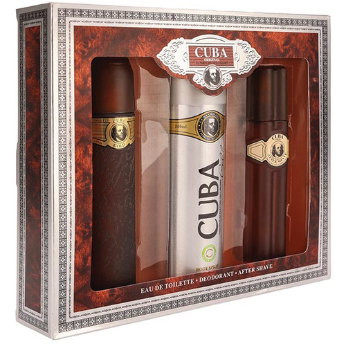 Cuba Set 3db FF.Gold Edt100+After+Deo