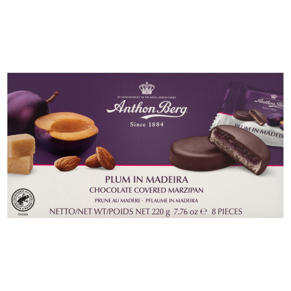 Anthon Berg marcipán tallér Szilva Madeirában 220g