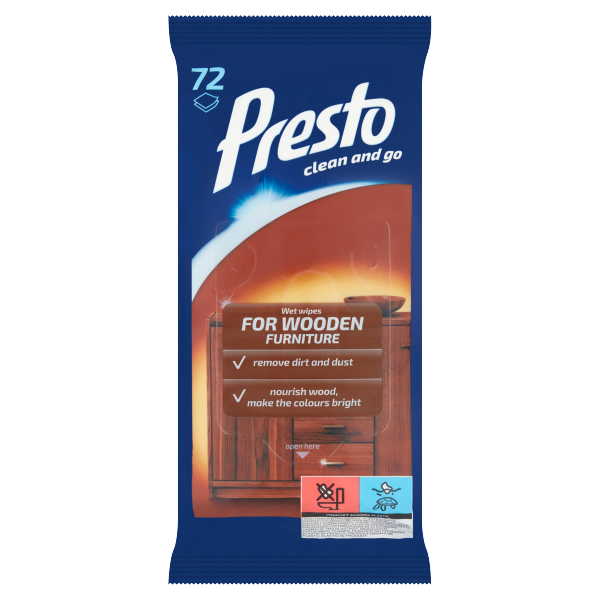 Presto Bútorápolás törlő 72 db