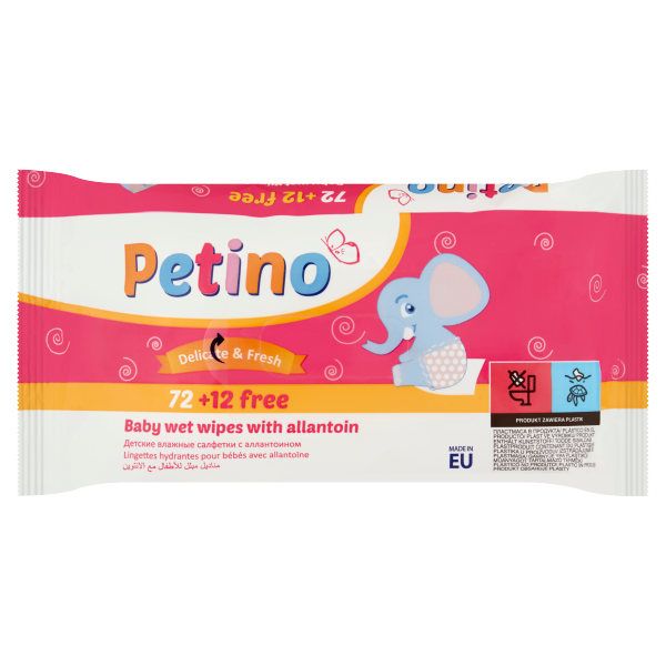 Petino Baby Nedves Törlőkendő 84db/cs