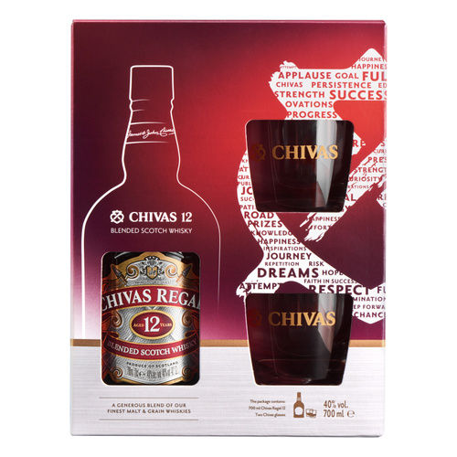 Chivas Regal + 2 Pohár 0.7