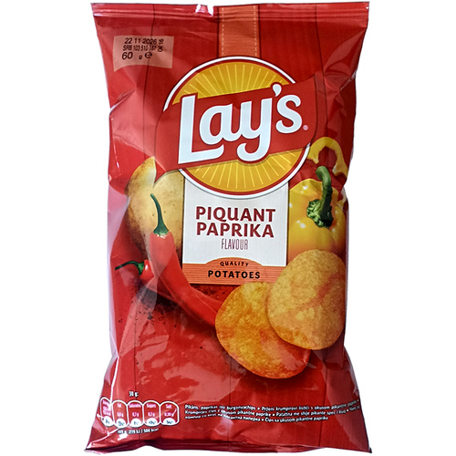 Lay's Pikáns paprikás chips 60g /14/