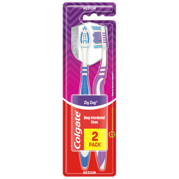 Colgate fogkefe ZigZag Plus közepes 1+1db