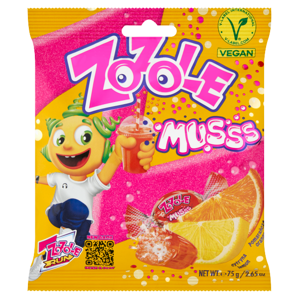 Zozole Musss narancs/citrom cukorka 75g