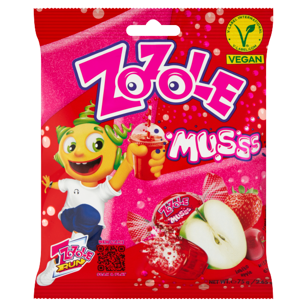 Zozole Musss alma/eper/meggy cukor 75g