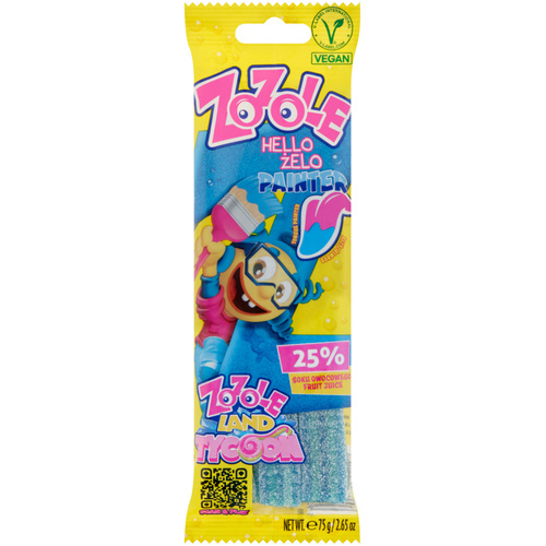Zozole Kék nyelvfestős gumicukor 75g
