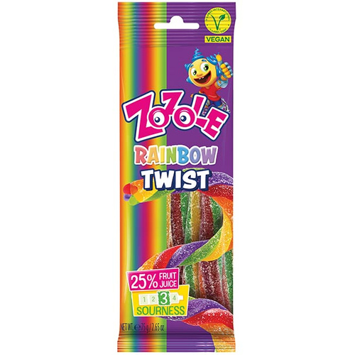 Zozole Rainbow Twist gumicukor 75g