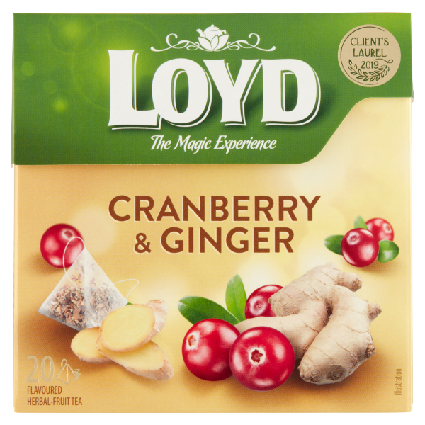 Loyd Piramis tea Gyömbér-Vörösáfonya 20*2g