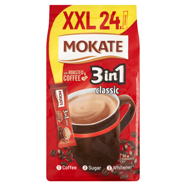 Mokate Instant kávé 3in1 XXL (20+4*17g) Új