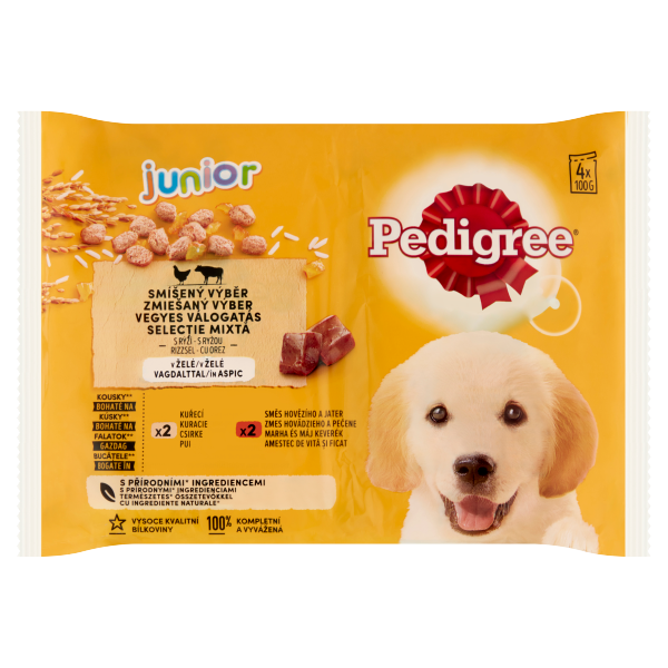 Pedigree 4pack Junior csir,mar&rizs 400g