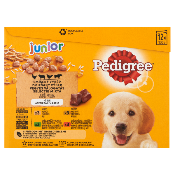 PEDIGREE alutas 12-pack JUNIOR 12*100g