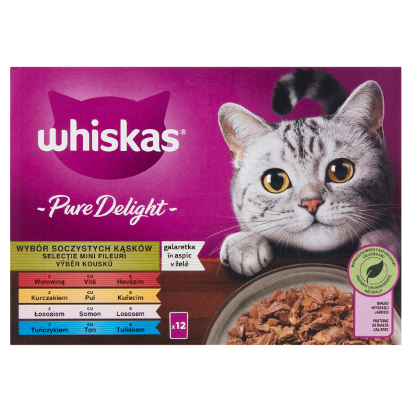 WHISKAS alu 12-pack hal-hús Cass 12*85g
