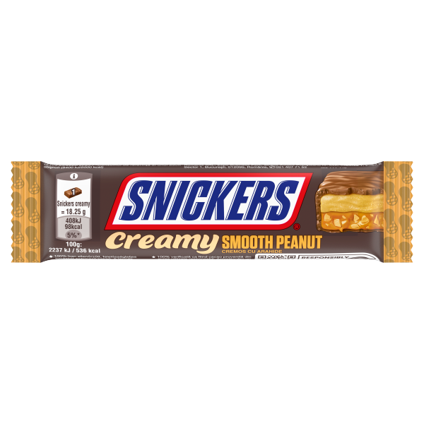 Snickers Creamy Smooth Peanut 36,5g