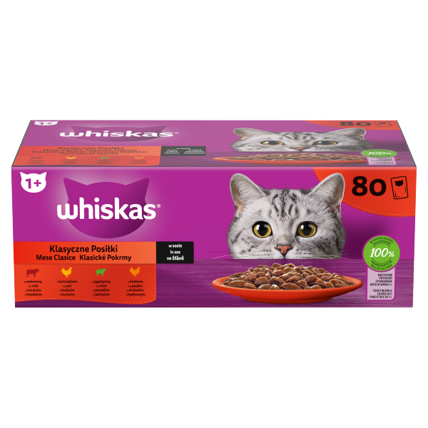 WHISKAS aluta Klasszikus  80-pack 80x85g