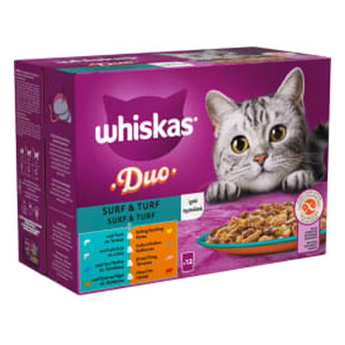 WHISKAS alutasak Surf Turf 12x85g