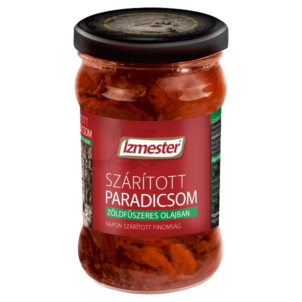 Ízmester Szárított paradicsom zöldfűsz.olajban 280g/180g