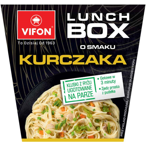 Vifon Lunch Box Csirke ízesítésű instant rizstészta 85g