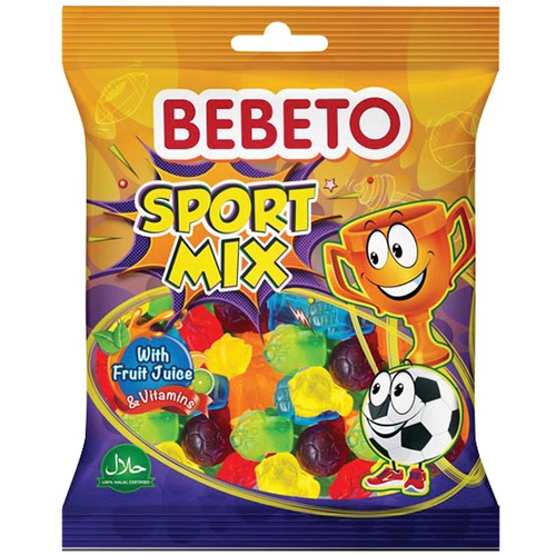Bebeto Sport Mix vegyes gumicukor 80g