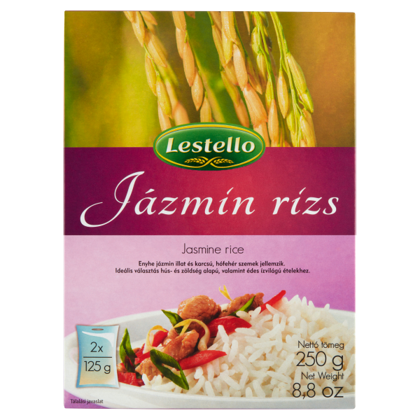 Lestello Jázmin rízs 2x125g új