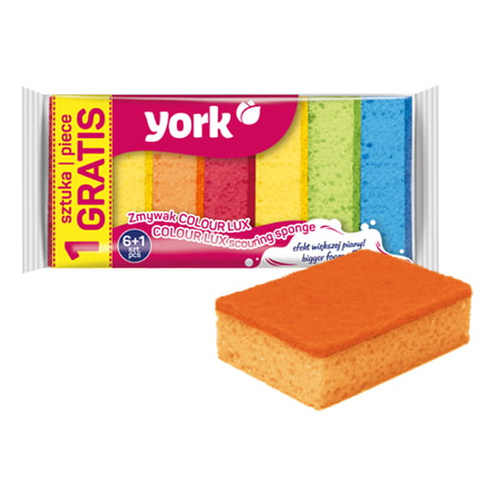 York Colour Lux mosogatószivacs 6+1db