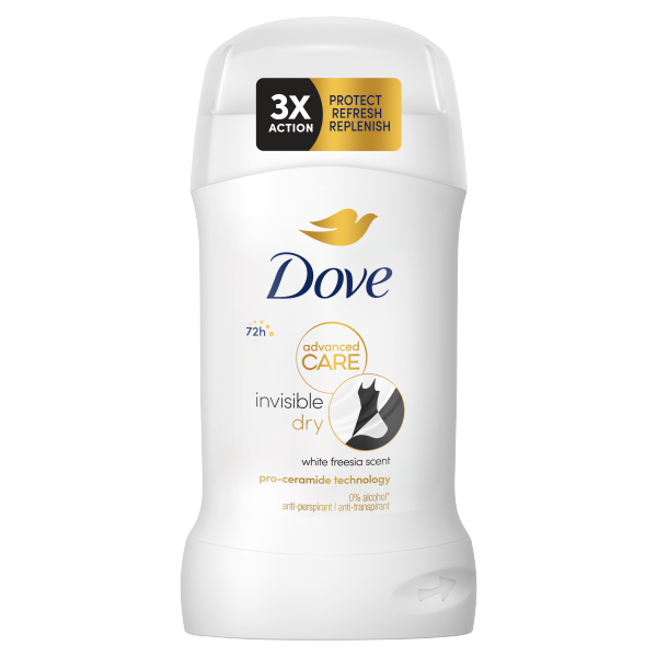 Dove stift 40/50ml Invisible Dry