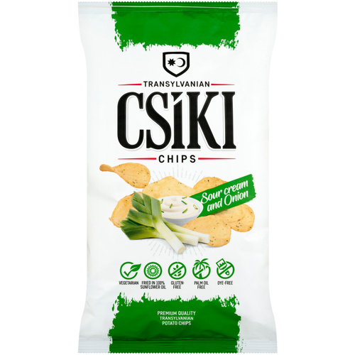 Csíki Chips Sour Cream and Onion 125 g