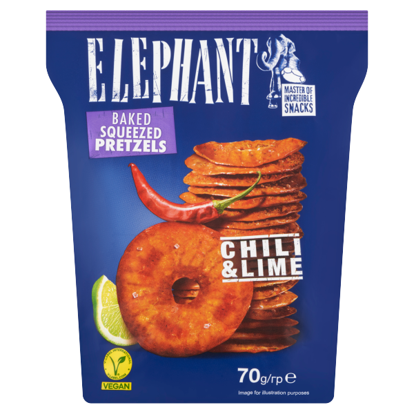 ELEPHANT chips-tallér 70g Chili-Lime