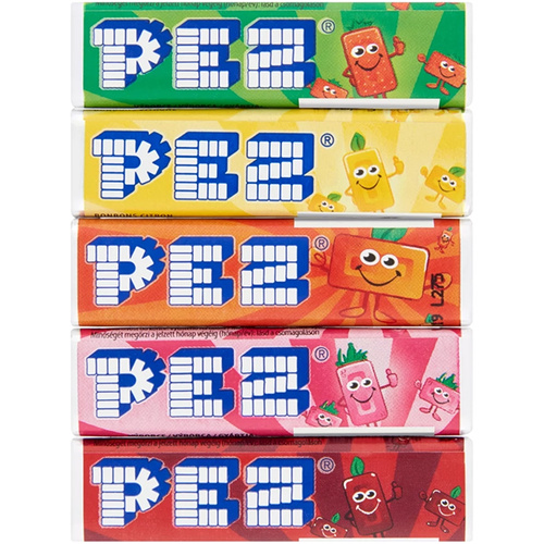 Pez gyümölcsízű cukor utántöltő 8,5g /200/(3)