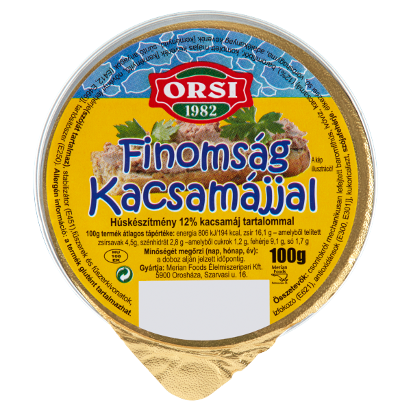 Orsi Fin. Kacsamájjal 100 Gr