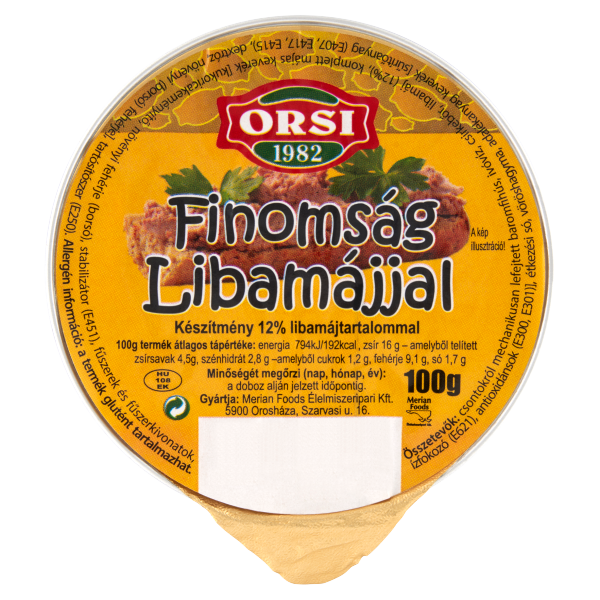 Orsi Finomság Libamájjal 100gr