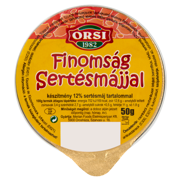 Orsi Fin. Sertésmájjal 50 G
