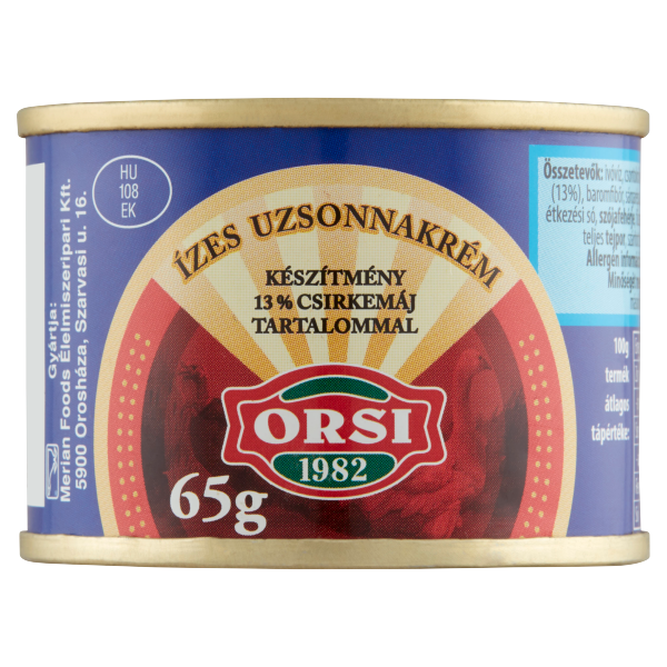 Orsi ízes Uzsonnakrém 65gr tz