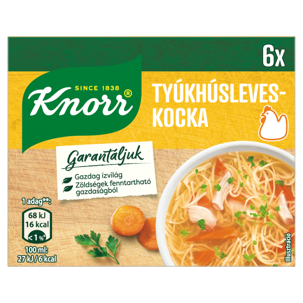 Knorr 60g Tyúkhúsleveskocka
