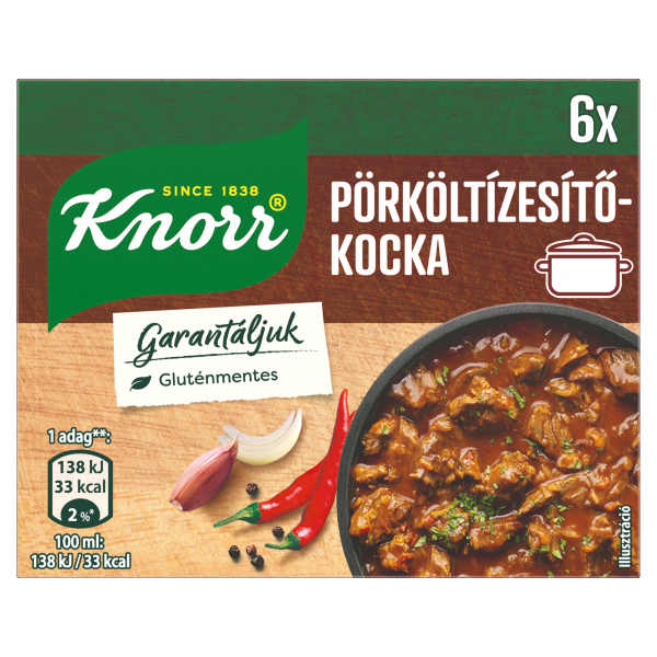 Knorr Pörkölt ízesítő kocka 60g