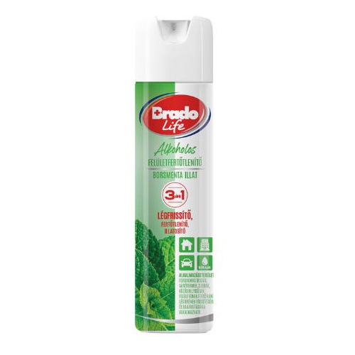 Bradolife 300ml felül.fert.&légfr. B.menta
