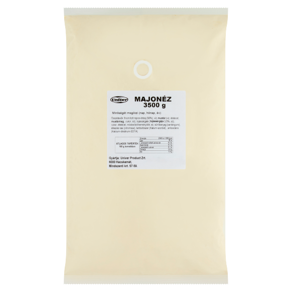 Majonéz zsákos Univer 3500 g