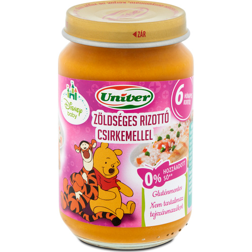 BÉBI ZÖLDSÉGES RIZOTTÓ CSIRKÉVEL 180ML/ 163G 6HÓ