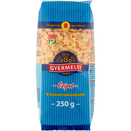 GYERMELYI TÉSZTA 8TOJ.CSIPET 250G