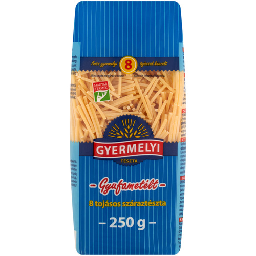 GYERMELYI TÉSZTA 8TOJ.GYUFAMETÉLT 250G