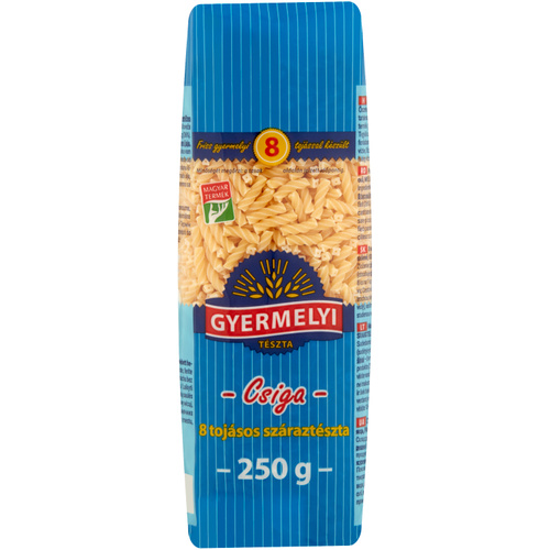 GYERMELYI TÉSZTA 8TOJ.CSIGA 250G
