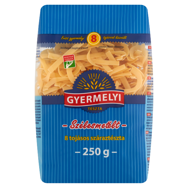 GYERMELYI TÉSZTA 8TOJ.SZÉLESMETÉLT 250G
