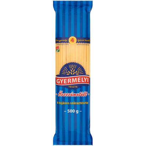 GYERMELYI TÉSZTA 4TOJ.HOSSZÚMETÉLT 500G