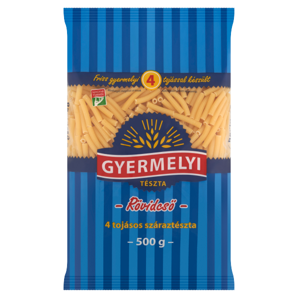 GYERMELYI TÉSZTA 4TOJ.RÖVIDCSŐ 500G