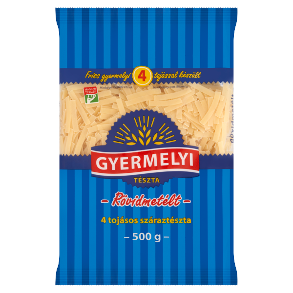 GYERMELYI TÉSZTA 4TOJ.RÖVIDMETÉLT 500G