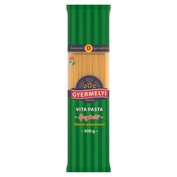 GYERMELYI VITA PASTA DURUM TÉSZTA SPAGETTI 500G