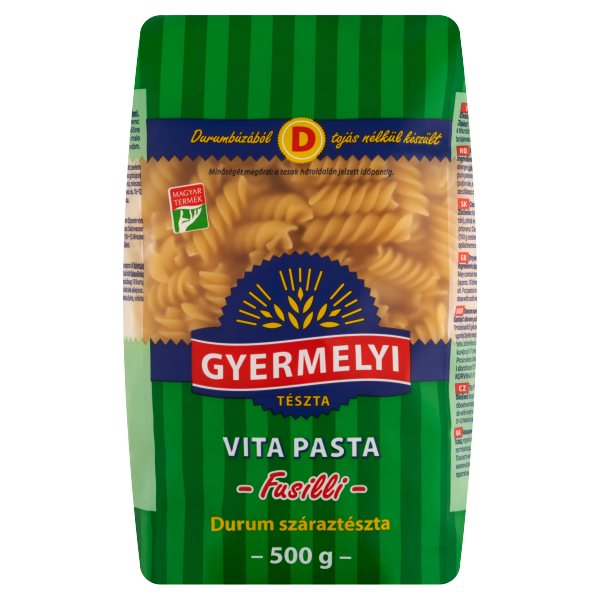 GYERMELYI VITA PASTA DURUM TÉSZTA ORSÓ 500G