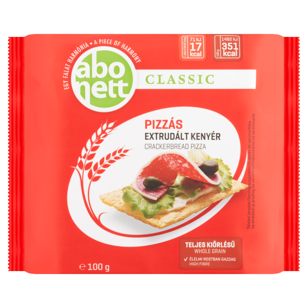 Abonett extrudált kenyér pizzás 100g /12