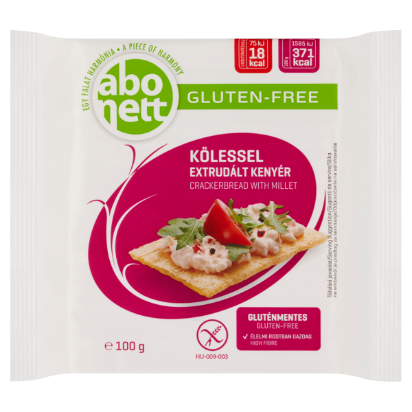 Abonett extrudált kenyér gluténmentes köleses 100g/12/