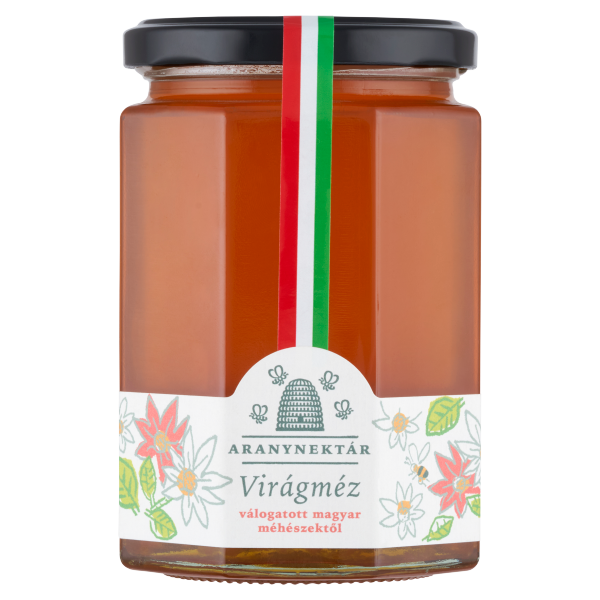 ARANYNEKTÁR VIRÁGMÉZ ÜVEGES 500G