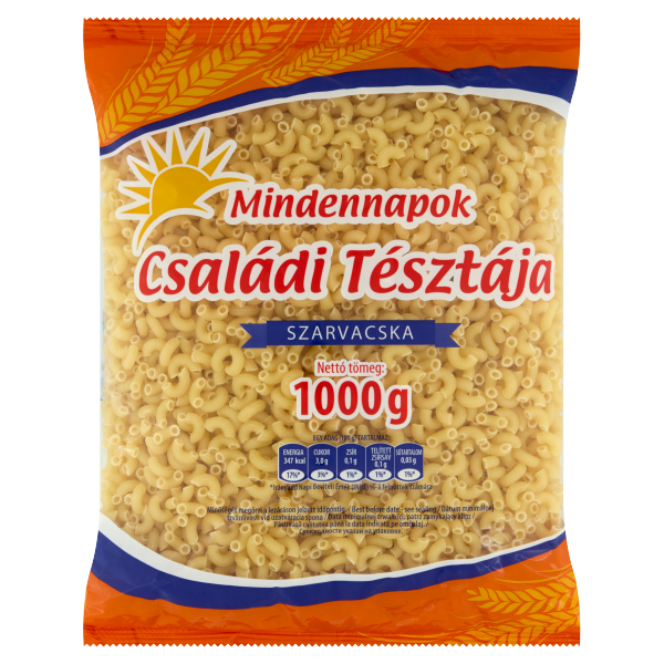 Mindennap Csal.Tészt. Szarvacska 1kg